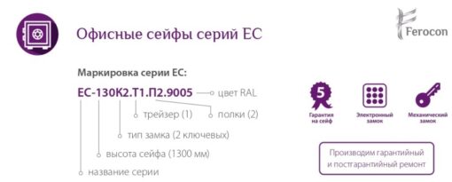 Описание офисные сейфы Ferocon серии ЕС